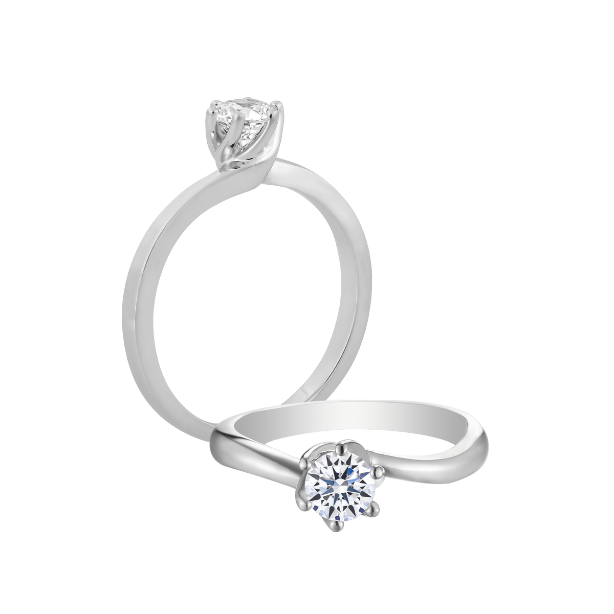 Nhẫn nữ kim cương viên vàng 14K Flavor of life GIA 3C