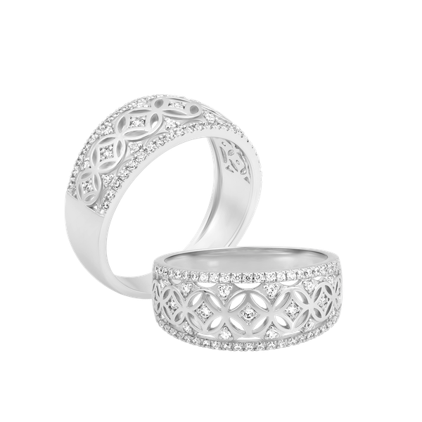 Nhẫn nữ đính đá CZ vàng 18K Fulvous