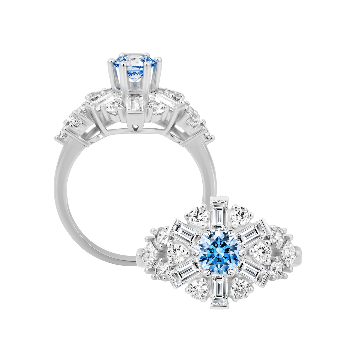 Nhẫn nữ đính đá CZ vàng 14K Brighty FBL 5C