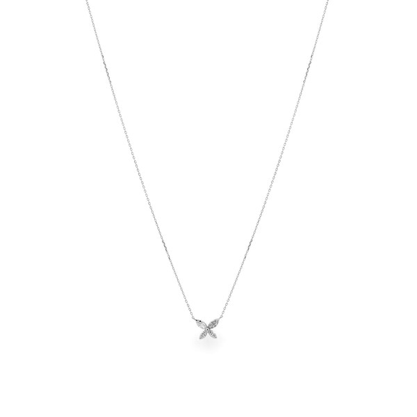 Dây liền mặt kim cương viên vàng 14K Jena A180 TD