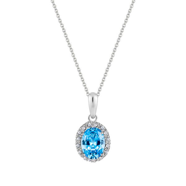 Mặt đính đá màu Topaz vàng 10K Mocha S.Top