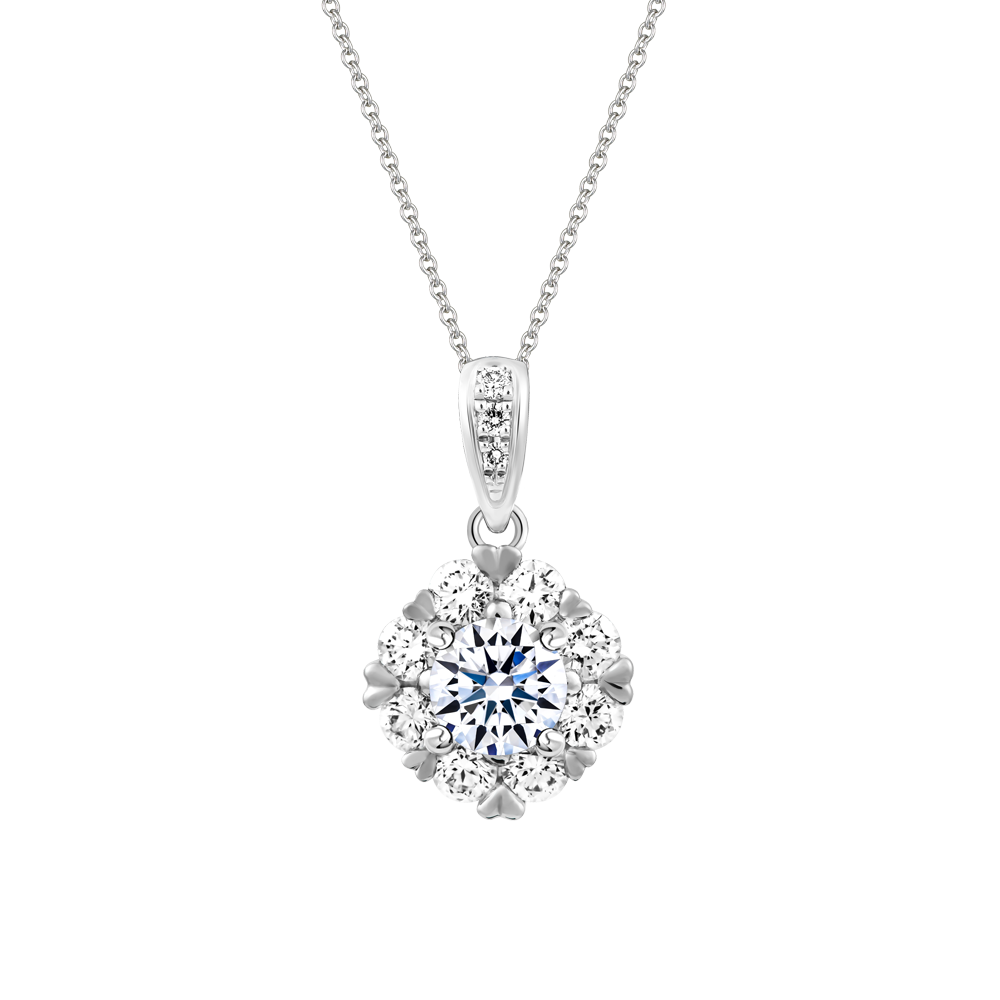 Mặt kim cương tấm vàng 14K Jaminary 3C