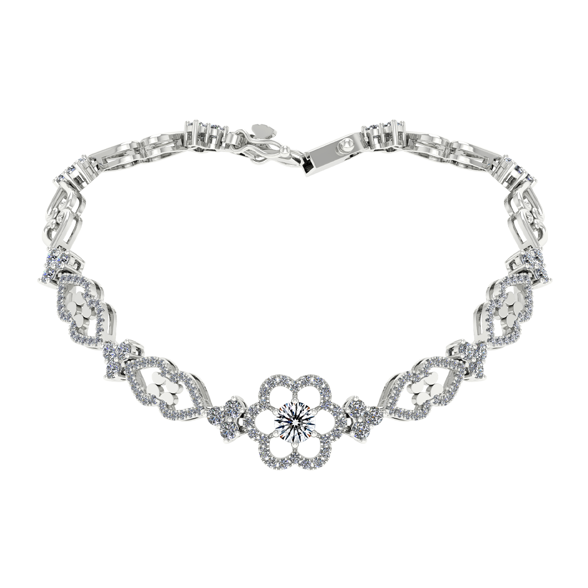 Lắc đính đá CZ vàng 14K Encourage 3C