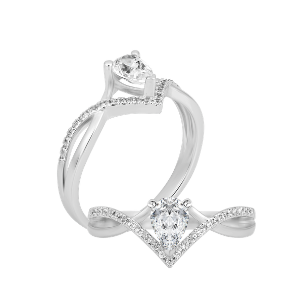 Nhẫn nữ đính đá CZ vàng 18K Zeling PE