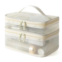 TÚI LƯỚI ĐỰNG MỸ PHẨM 2 TẦNG SIZE 14*13*21 (QUÀ TẶNG, PHỤ KIỆN)