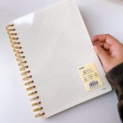 SỔ CARO B5 LÒ XO KÉP CARO BÌA NHỰA