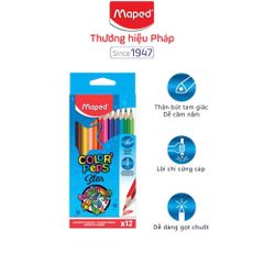 CHÌ MÀU GỔ MAPED - 12 MÀU (8320662)