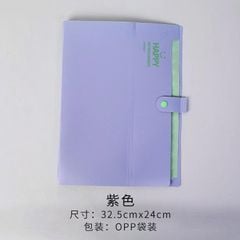 BÌA CÓ NÚT 12 NGĂN-ĐỦ MÀU (VĂN PHÒNG)