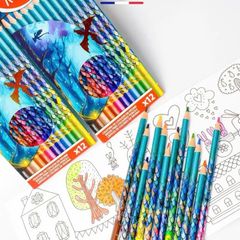 CHÌ MÀU HỌA TIẾT RỒNG - 12 MÀU (THƯƠNG HIỆU PHÁP)