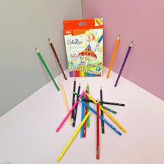 BÚT CHÌ 18 MÀU DELI C130-18 (HỌC SINH)