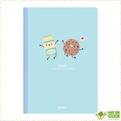 VỞ KẺ NGANG CHẤM B5 - 200 TRANG MAY DÁN GÁY