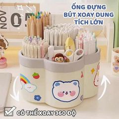 HỘP CẮM BÚT HÌNH HOA XOAY