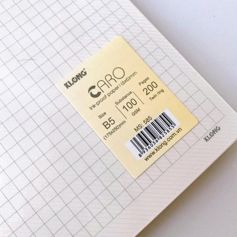 SỔ CARO B5 LÒ XO KÉP CARO BÌA NHỰA