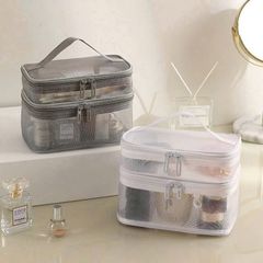 TÚI LƯỚI ĐỰNG MỸ PHẨM 2 TẦNG SIZE 14*13*21 (QUÀ TẶNG, PHỤ KIỆN)