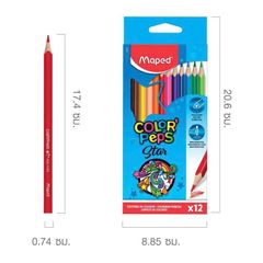 CHÌ MÀU GỔ MAPED - 12 MÀU (8320662)