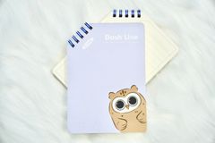 SỔ DASH LINE LÒ XO KÉP CHÉO A6 120T