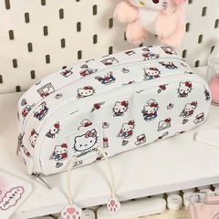 Hộp đựng viết 2 ngăn hoạt hình dễ thương Capy, Kitty Go Lucky