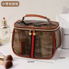 TÚI ĐỰNG ĐỒ CÁ NHÂN MẶT NGOÀI BẰNG NHỰA PVC TRONG SUỐT HÌNH QUẢ TÁO, SIZE ĐẠI KT: (23*16*13.5)CM