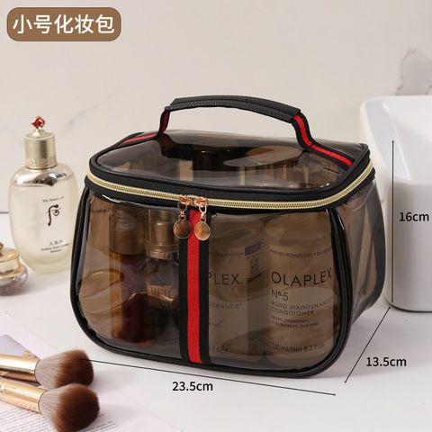 TÚI ĐỰNG ĐỒ CÁ NHÂN MẶT NGOÀI BẰNG NHỰA PVC TRONG SUỐT HÌNH QUẢ TÁO, SIZE ĐẠI KT: (23*16*13.5)CM