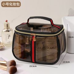 TÚI ĐỰNG ĐỒ CÁ NHÂN MẶT NGOÀI BẰNG NHỰA PVC TRONG SUỐT HÌNH QUẢ TÁO, SIZE ĐẠI KT: (23*16*13.5)CM