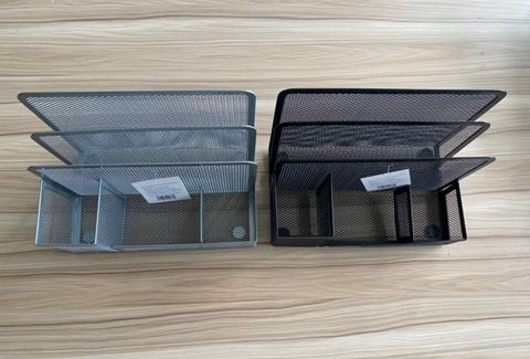 KHAY ĐỰNG VĂN PHÒNG PHẨM TOPPOINT HY2392 (ĐEN, XÁM)