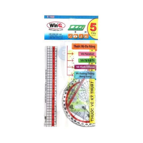 THƯỚC BỘ TRẮNG T-160 WIN HỌC SINH