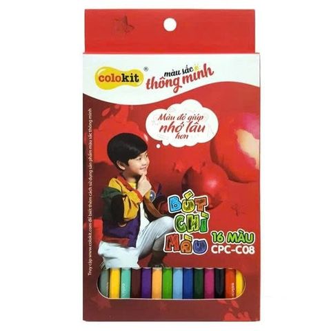 BÚT CHÌ MÀU CP-C08 (16 màu) HỌC SINH