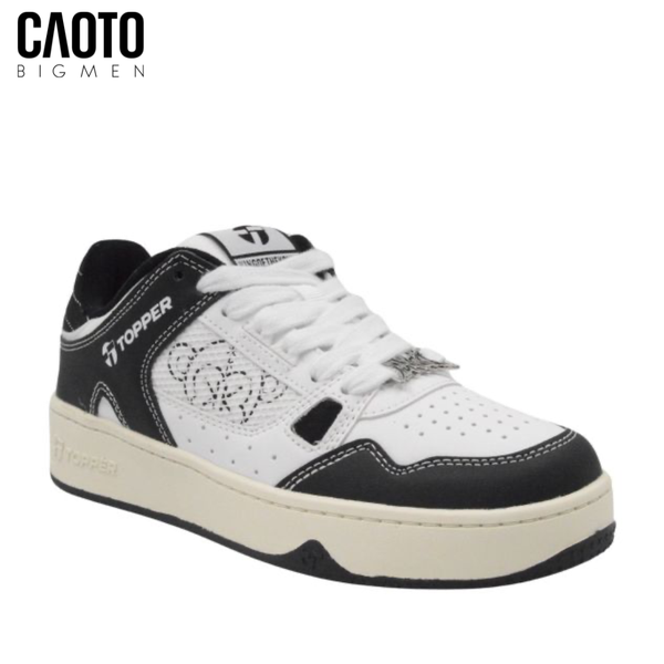  Giày Thể Thao Nam Big Size Araka Kotk – Topper Đen/Trắng Retro Size 45–50 