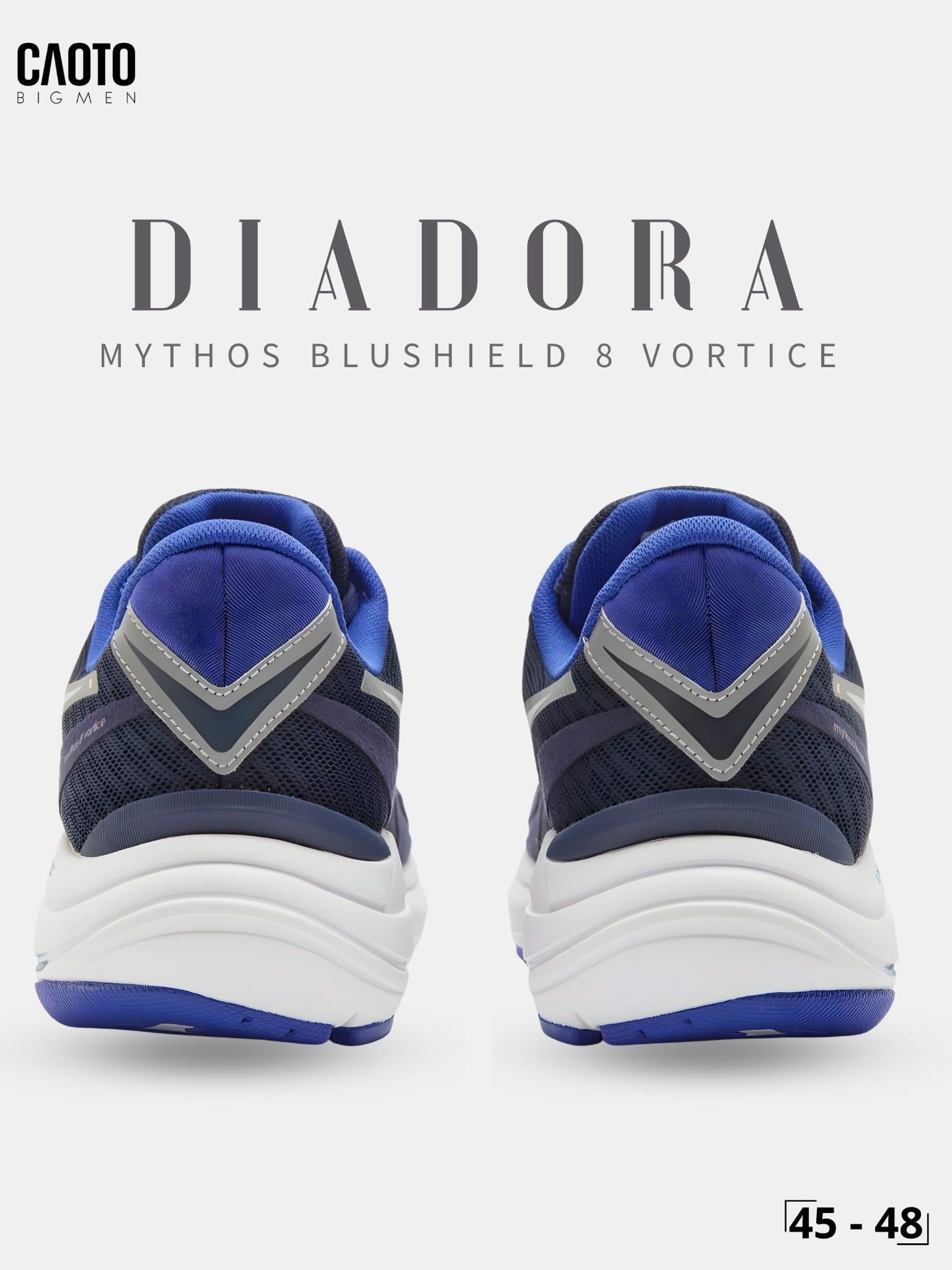  Giày Chạy Bộ Nam Big Size Mythos Blushield 8 Vortice Royal Blue Nhẹ, Bền Size 45 - 48 
