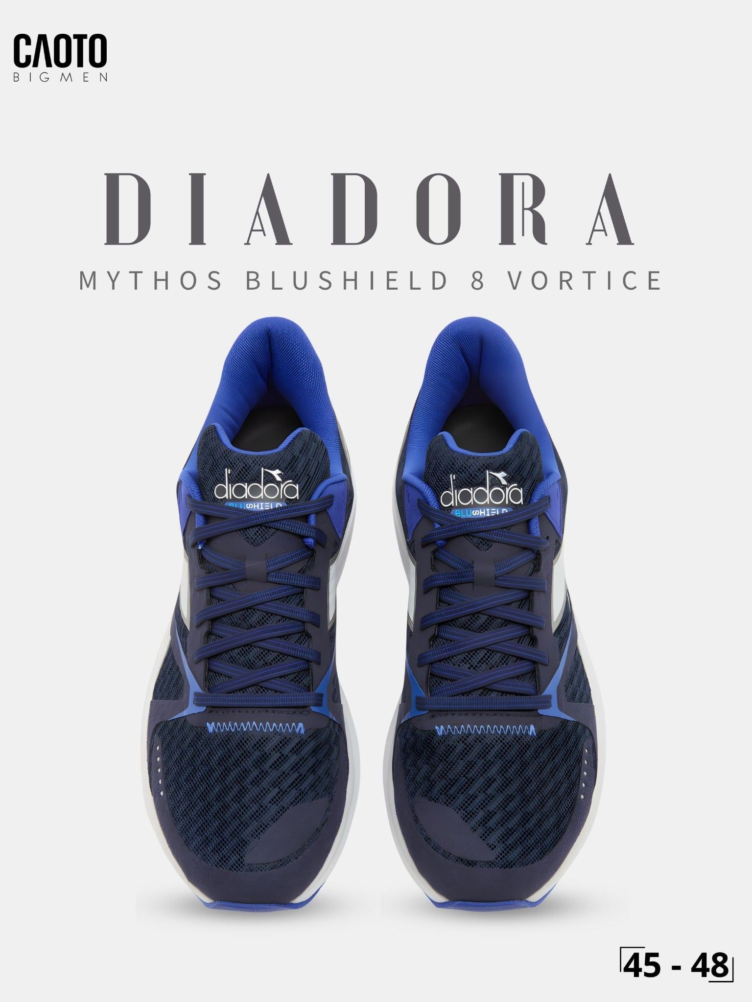  Giày Chạy Bộ Nam Big Size Mythos Blushield 8 Vortice Royal Blue Nhẹ, Bền Size 45 - 48 