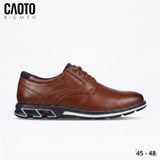  Giày Tây Mam Bigsize Oxford Derby Buộc Dây Da PU Êm Chân Đi Làm Công Sở Màu Nâu Size 45 - 48 