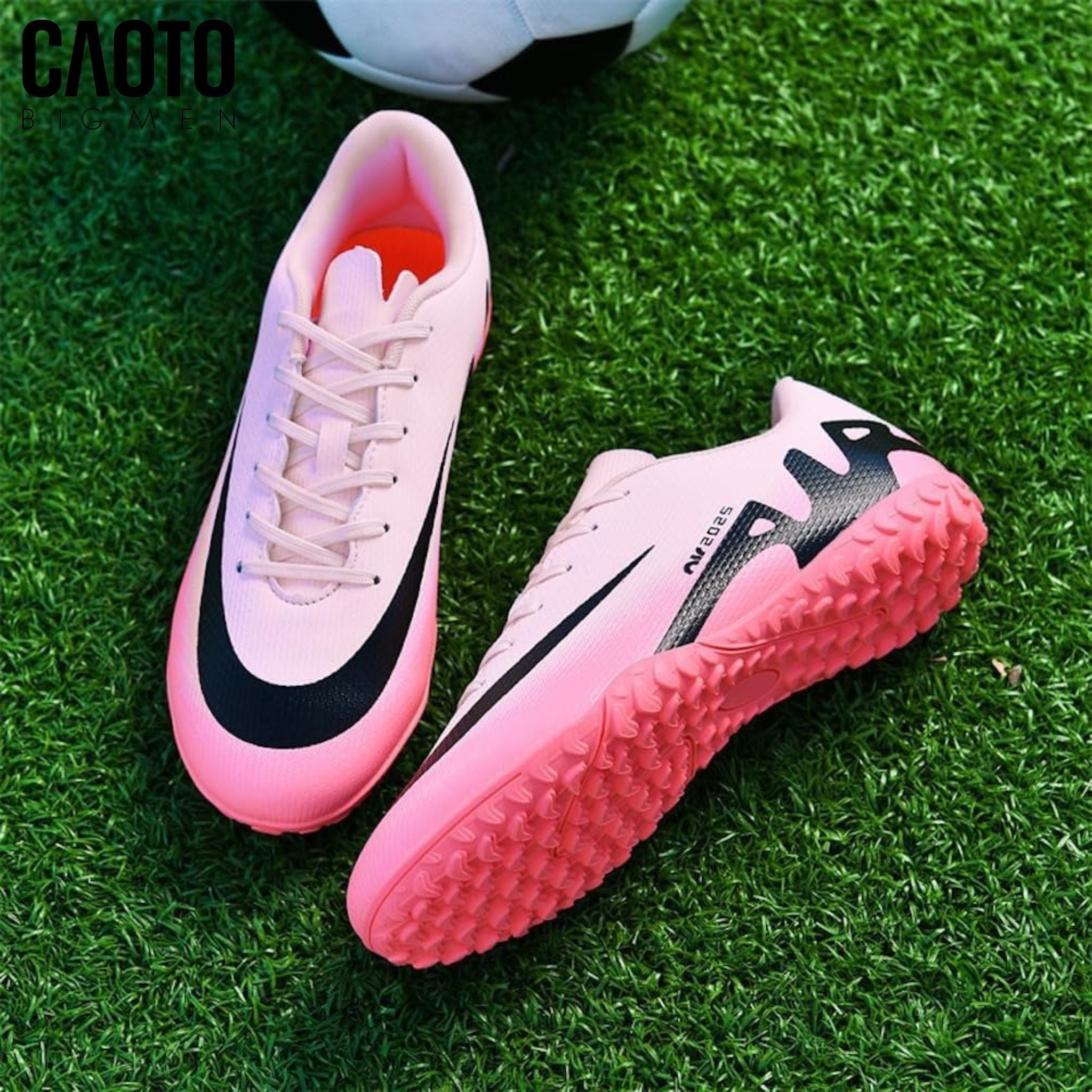  Giày Bóng Đá Nam Big Size Phantom Light Red Đế Bám Linh Hoạt Size 45-46 