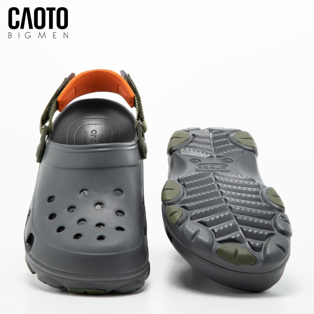  Crocs Nam Big Size Classic All Terrain Clog – Crocs Ghi Xám Dù Địa Hình Size 45–50 