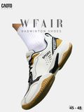  Giày Cầu Lông Nam Big Size WFAIR All Court Omni Court Đệm Êm Thể Thao Trắng Đen Size 45 - 48 