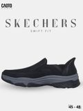  Giày Sneaker Nam Big Size Skecher Swift Fit – Leather Casual Black Size 45–50 