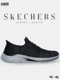  Giày Sneaker Nam Big Size Skecher Garner - Newick Canvas Casual Black Size 45–50 