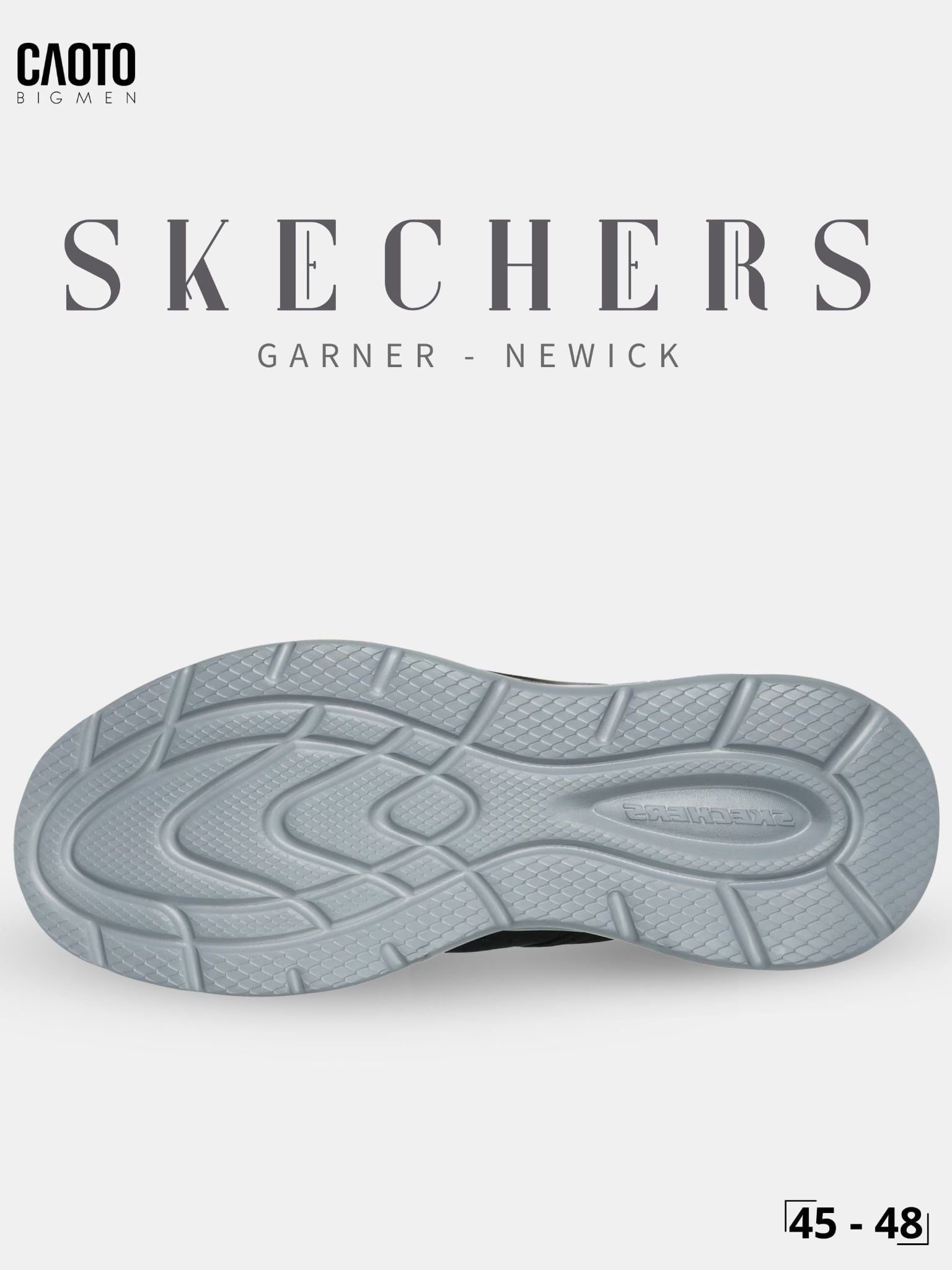  Giày Sneaker Nam Big Size Skecher Garner - Newick Canvas Casual Black Size 45–50 