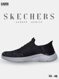  Giày Sneaker Nam Big Size Skecher Garner - Newick Canvas Casual Black Size 45–50 