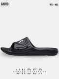  Dép Đúc Quai Ngang Nam Big Size Under Armour - Lockers IV Đi Biển Black Size 45 -48 