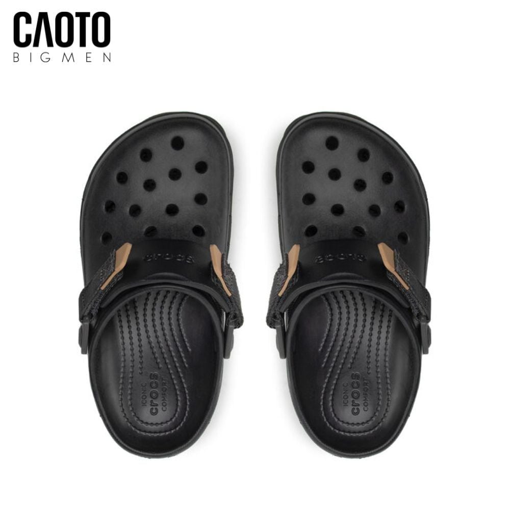  Dép Crocs Nam Big Size Classic All Terrain – Crocs Black/Blue Grey Outdoor Size 45–50 