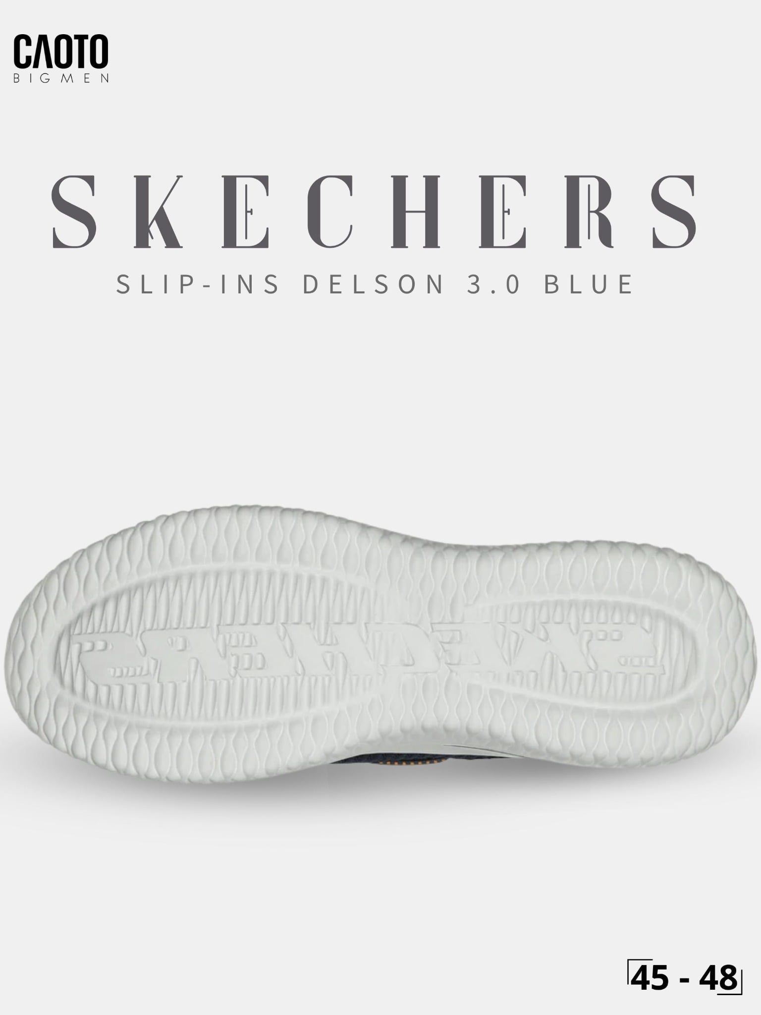  Giày Sneaker Nam Big Size Skecher Slip-ins Delson 3.0 - Canvas Casual Blue Size 45–50 
