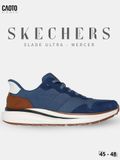  Giày Sneaker Nam Big Size Skecher Slade Ultra - Mercer Canvas Casual Blue Size 45–50 