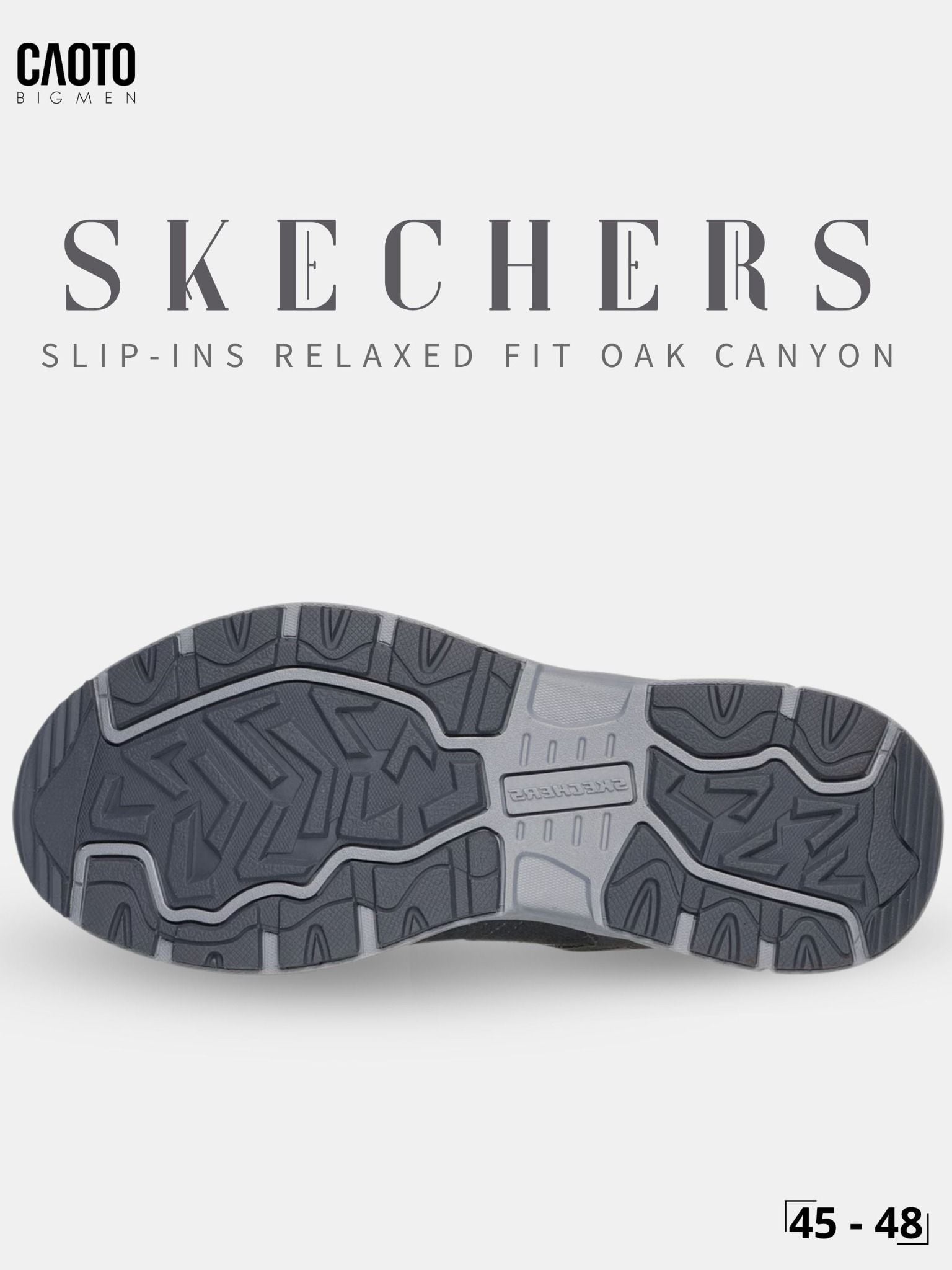  Giày Sneaker Nam Big Size Skecher Slip-ins Relaxed Fit Oak Canyon Canvas Casual Grey Size 45–50 