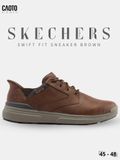 Giày Sneaker Nam Big Size Skecher Swift Fit Canvas Casual Brown Size 45–50 