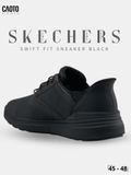  Giày Sneaker Nam Big Size Skecher Swift Fit Canvas Casual Black Size 45–50 