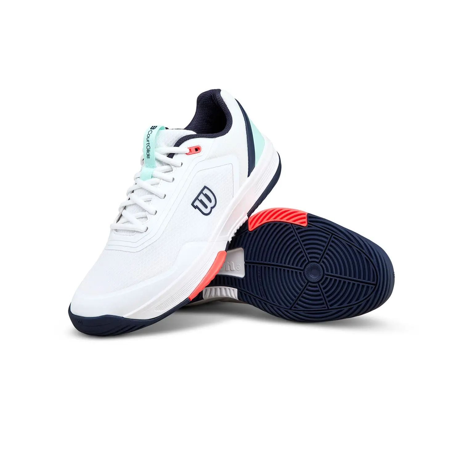  Giày Thể Thao Nam Big Size Wilson Courtglide Trắng Xanh Navy Cam – Size 45–49 