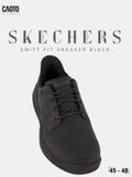  Giày Sneaker Nam Big Size Skecher Swift Fit Canvas Casual Black Size 45–50 