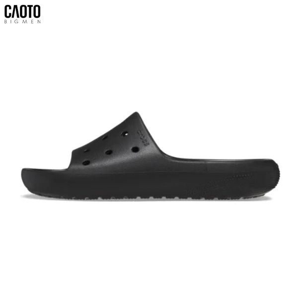  Dép Nam Big Size Classic V2 – Crocs Black Quai Ngang Êm Nhẹ Size 45–50 