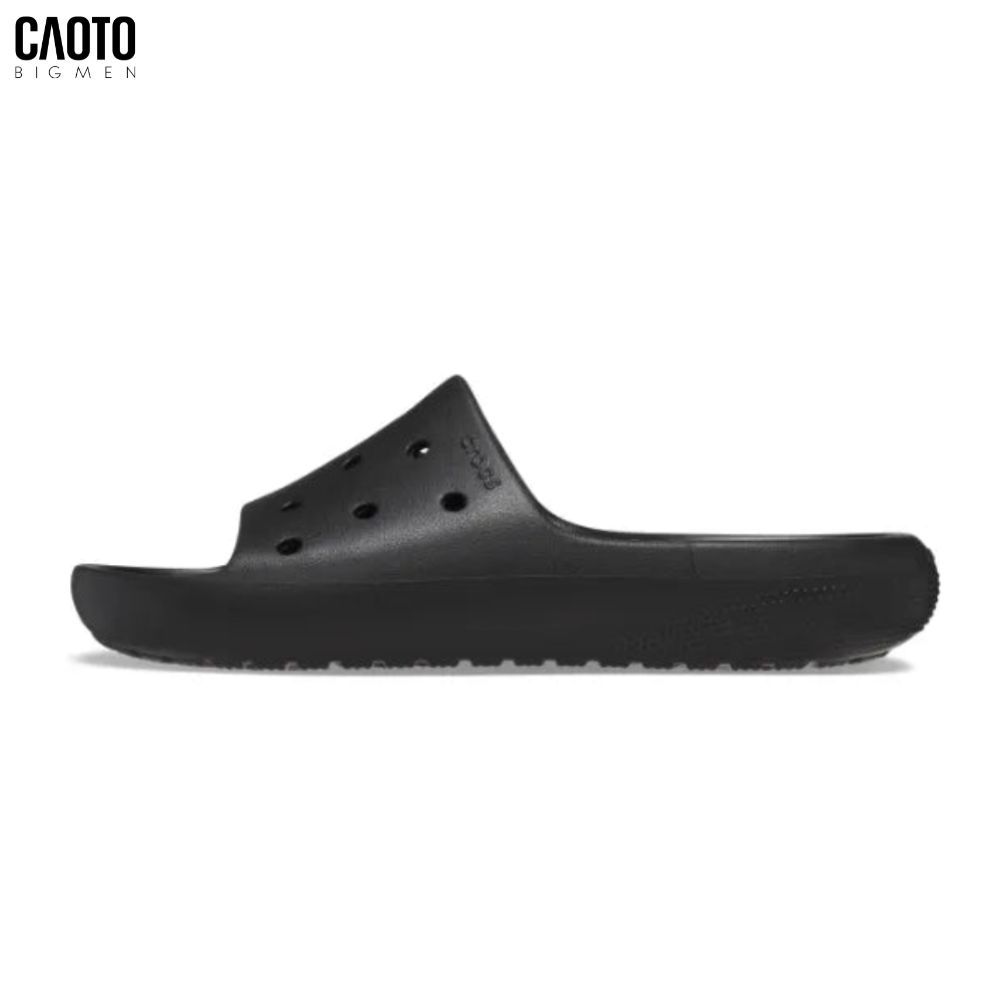  Dép Nam Big Size Classic V2 – Crocs Black Quai Ngang Êm Nhẹ Size 45–50 