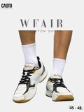  Giày Cầu Lông Nam Big Size WFAIR All Court Omni Court Đệm Êm Thể Thao Trắng Đen Size 45 - 48 